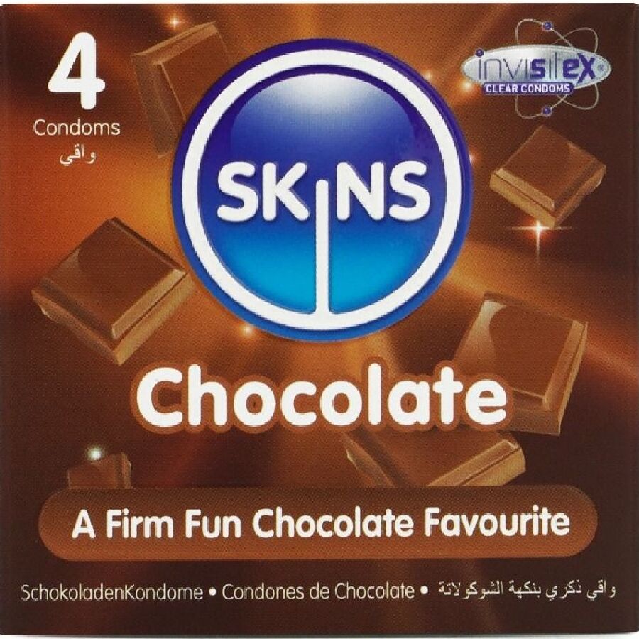Preservativos Sabor Chocolate Premium - Paquete de 4