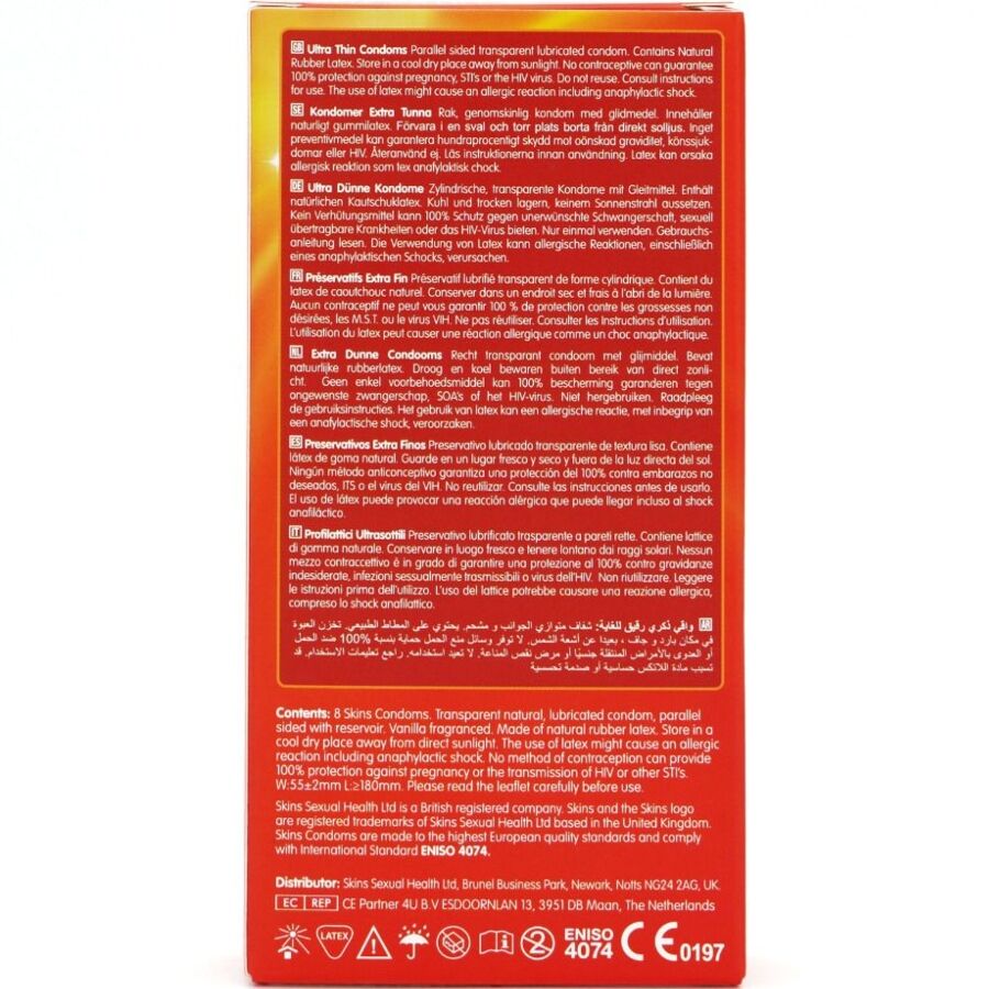 Preservativos Ultrafinos Premium Paquete de 8