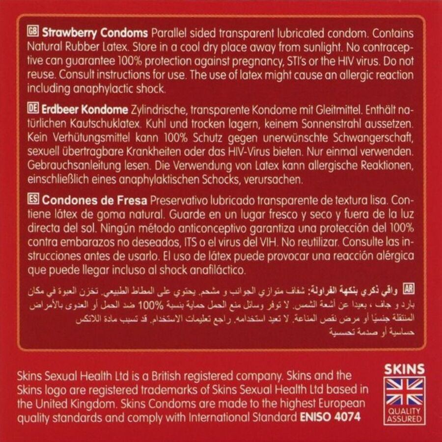 Preservativos Premium de Fresa - Paquete de 4