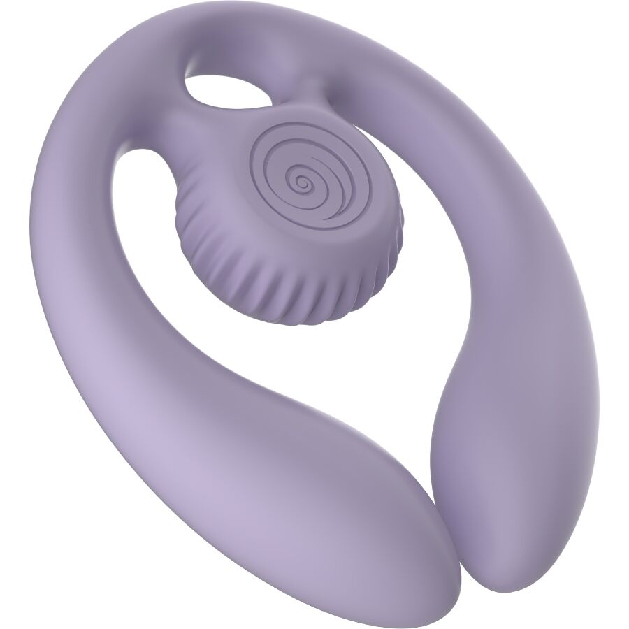 VIBRADOR DE CARACOL - ESTIMULADOR PARA PAREJAS GIZI DUO CON CONTROL REMOTO LILAS