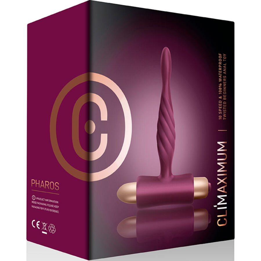 Plug Anal Vibratorio Pharos para Principiantes con 10 Funciones