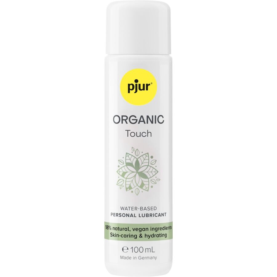 Pjur Lubrificante Organic Touch Hidratante Vegano 100 ML para hidratação e conforto íntimo.