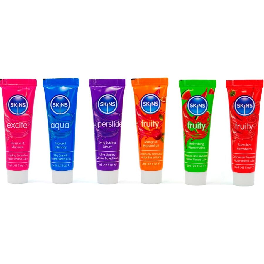 Kit de Lubricantes Vital & Fruity 6 x 12 ml