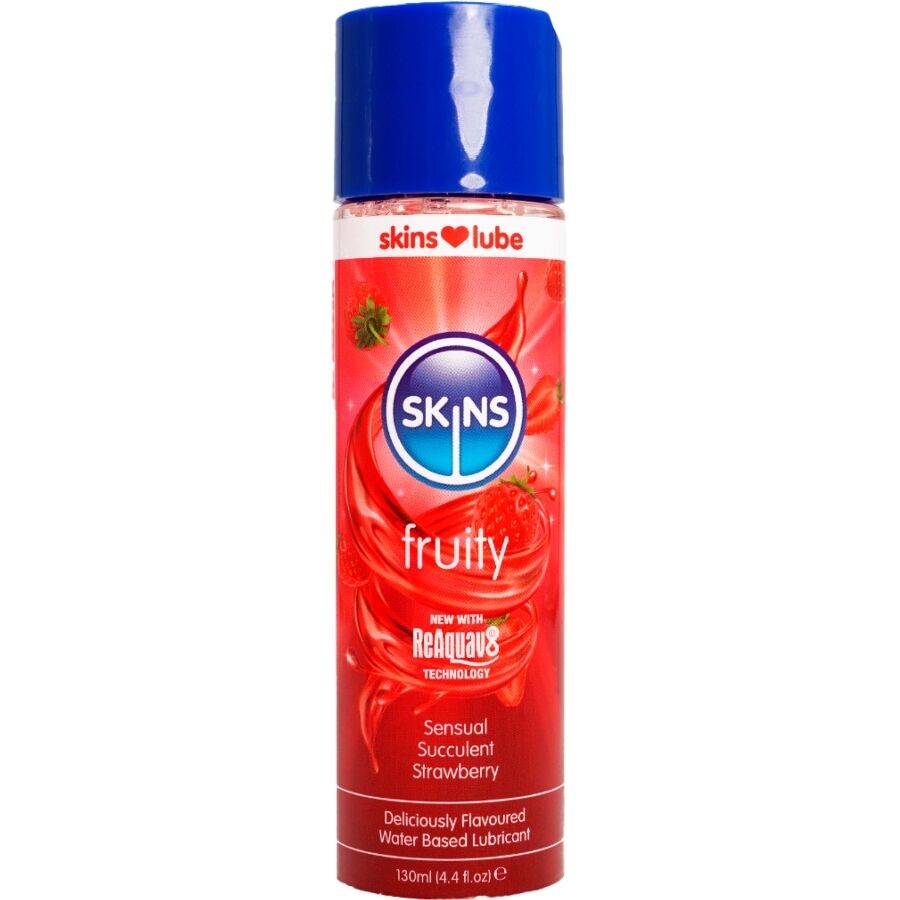 Lubricante a Base de Agua con Sabor Frutal de Fresa 130 ml