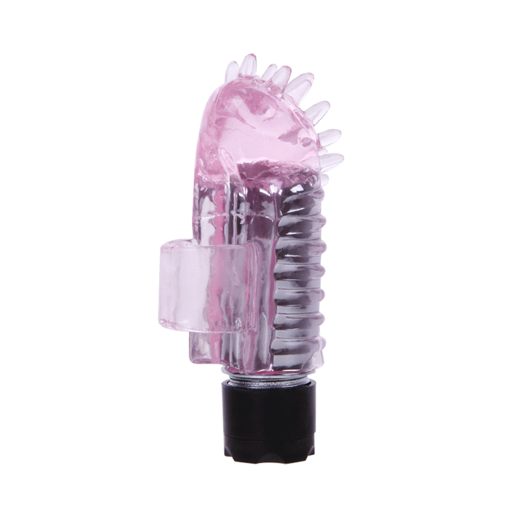 Vibrador de dedo BAILE Mini Silicone com design ergonómico para estimulação precisa.