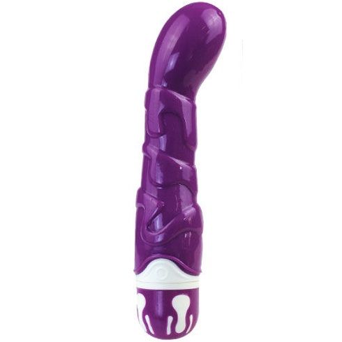 Vibrador realista BAILE de silicone com 10 ritmos e estimulação Ponto G, cor violeta.