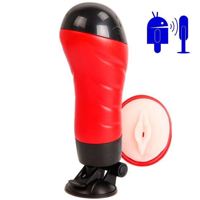 Masturbador Vaginal con Base y Vibración por Voz