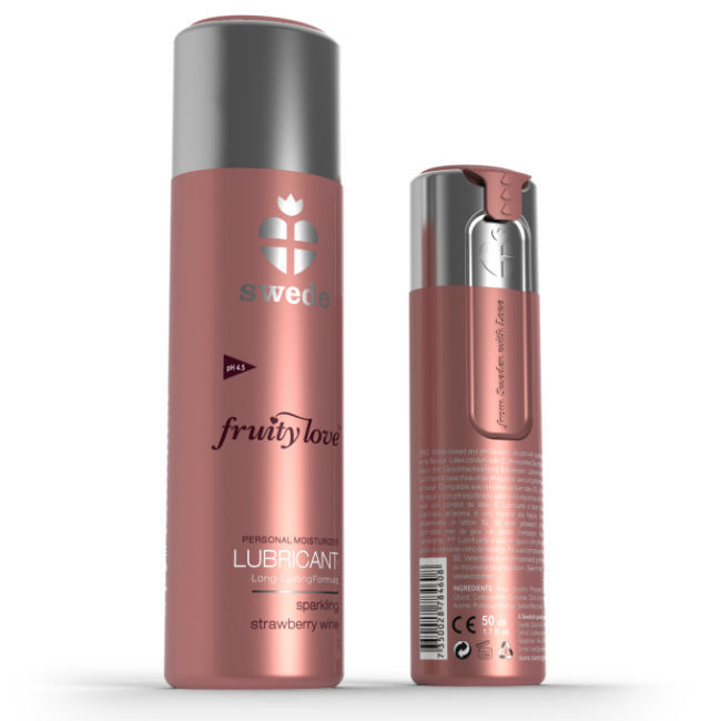 SUECO - LUBRICANTE ESPUMOSO FRUITY LOVE VINO DE FRESA 50 ML