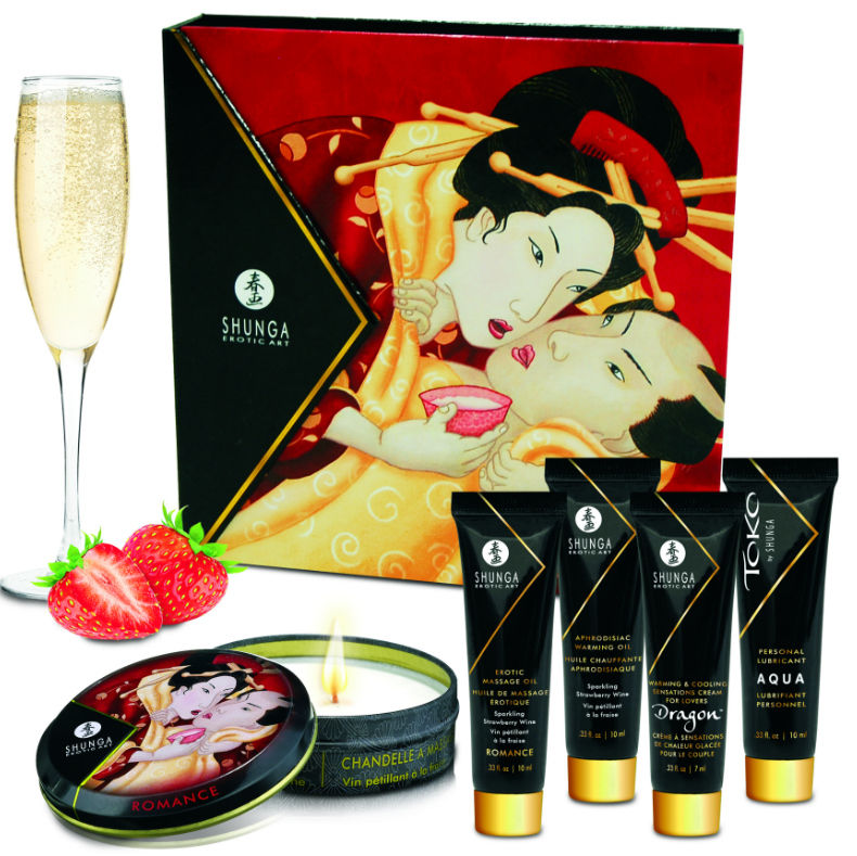 SHUNGA - KIT SECRETO DE FRESAS Y CAVA DE GEISHA
