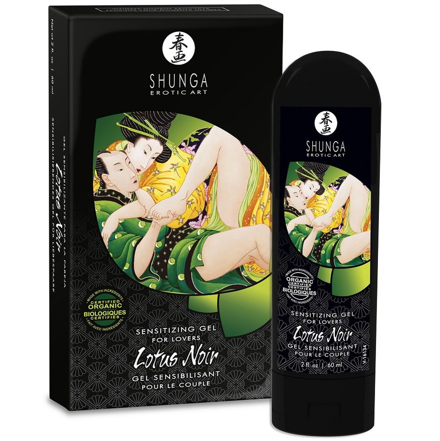 Creme Sensibilizante Shunga Lotus Noir 60 ML para prazer em casal