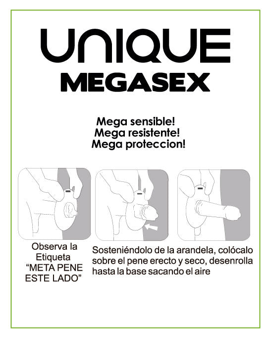 Preservativos Megasex Latex Free Sensibles 3 Unidades