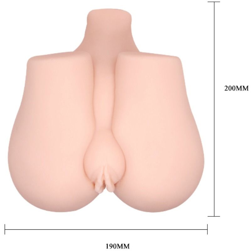Masturbador Masculino Realista con Vagina y Ano Vibratorios