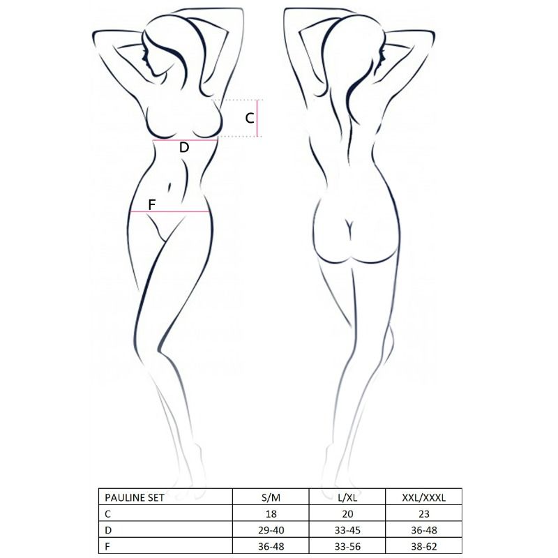 PASIÓN - CONJUNTO DE 3 PIEZAS MUJER PAULINE TALLA S/M