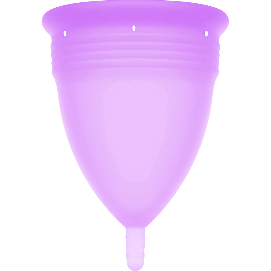 STERCUP - COPA MENSTRUAL DE SILICONA APROBADA POR LA FDA COLOR LILA - TALLA S