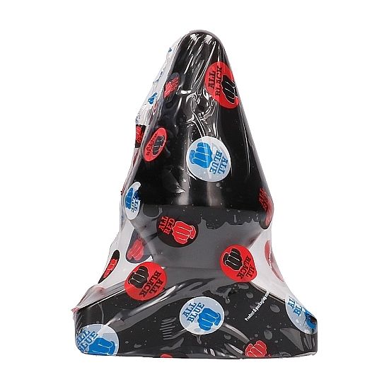 ALL BLACK Plug Anal XXL Cone de 20,5 cm, mostrando seu formato ergonômico e material.