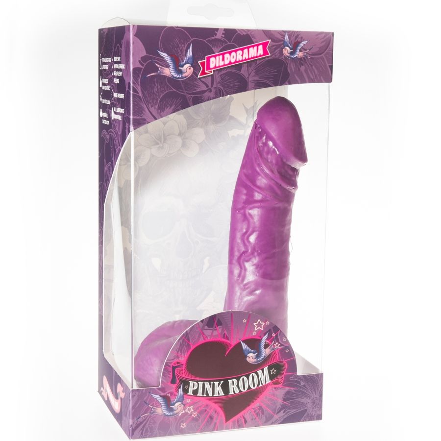 PINK ROOM - DILDO REALISTA MORADO EBAN 19 CM