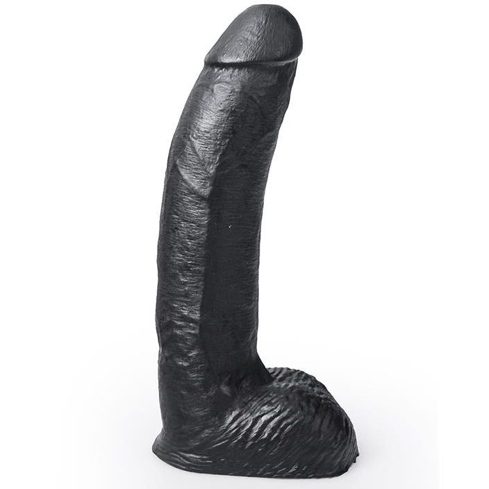 SISTEMA COLGADO - DILDO REALISTA NEGRO COLOR GEORGE 22 CM
