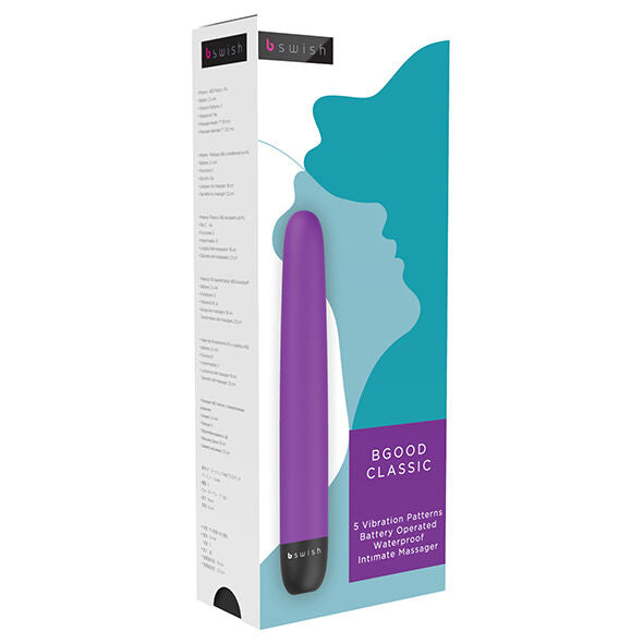 Close-up of the B SWISH Vibrador Bgood Classic Raspberry - 5 Funções Submersível showing its soft texture and design.