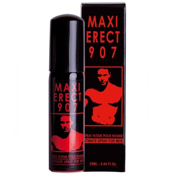 Frasco de RUF MAXI ERECT907 Spray de Ereção 25ML, para performance masculina.