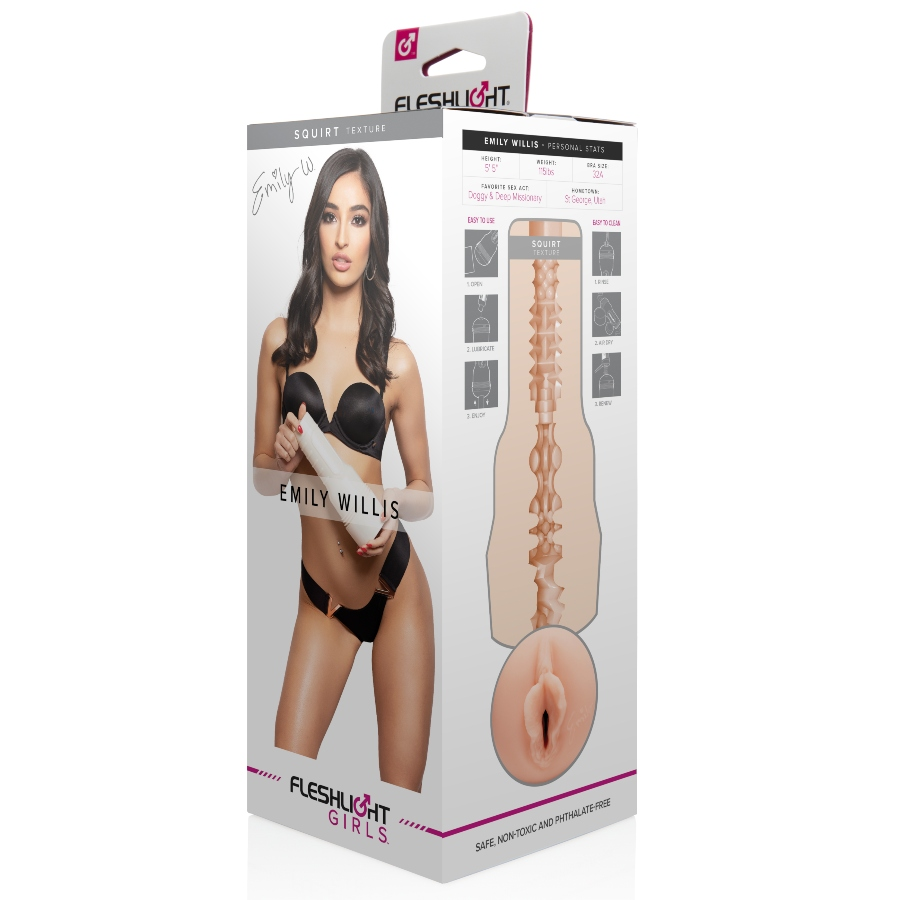 CHICAS FLESHLIGHT - EMILY WILLIS CHORREA LA VAGINA