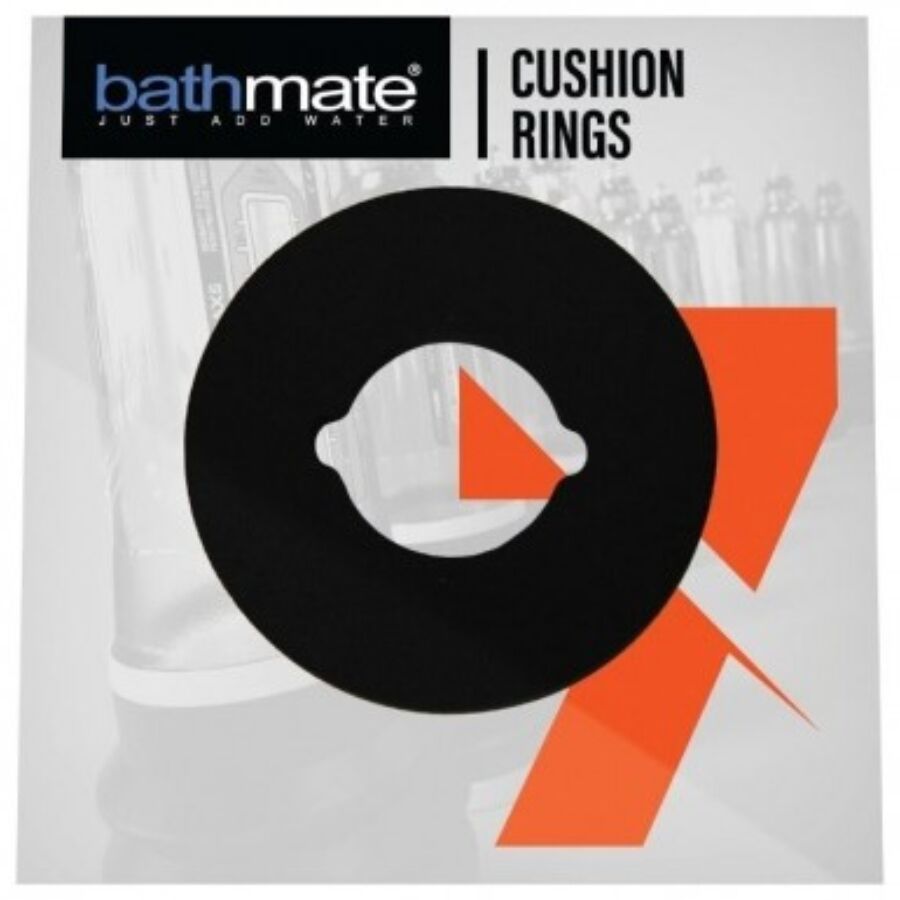 Close-up dos Anéis de Proteção BATHMATE Hydromax 7, mostrando material suave e design para bombas penianas.