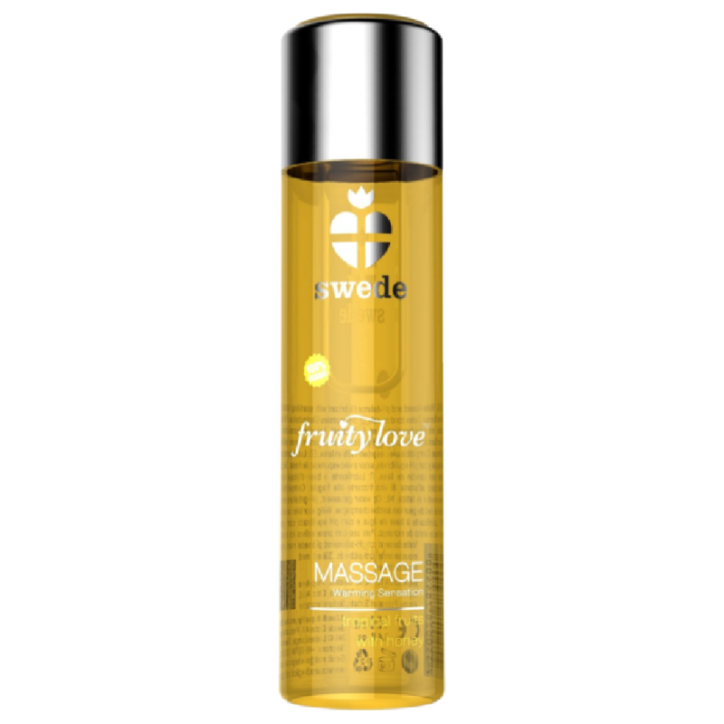 Colinabo - Aceite de masaje con efecto calor, frutas tropicales con miel, 120 ml.