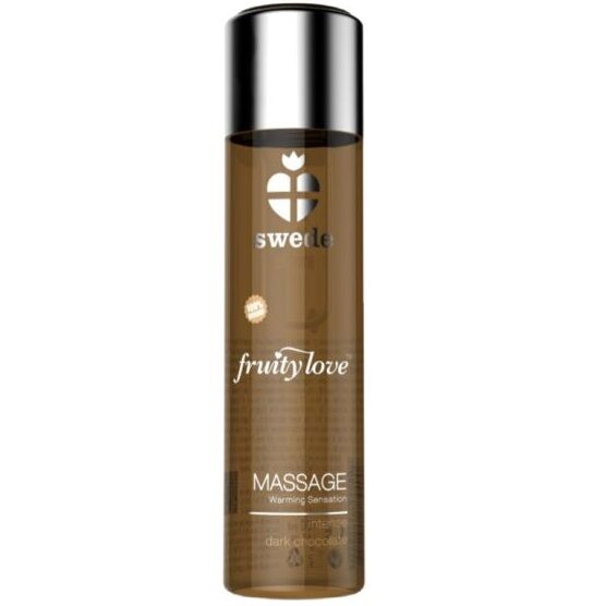 SUECO - ACEITE DE MASAJE INTENSO EFECTO CALOR FRUITY LOVE CHOCOLATE NEGRO 60 ML
