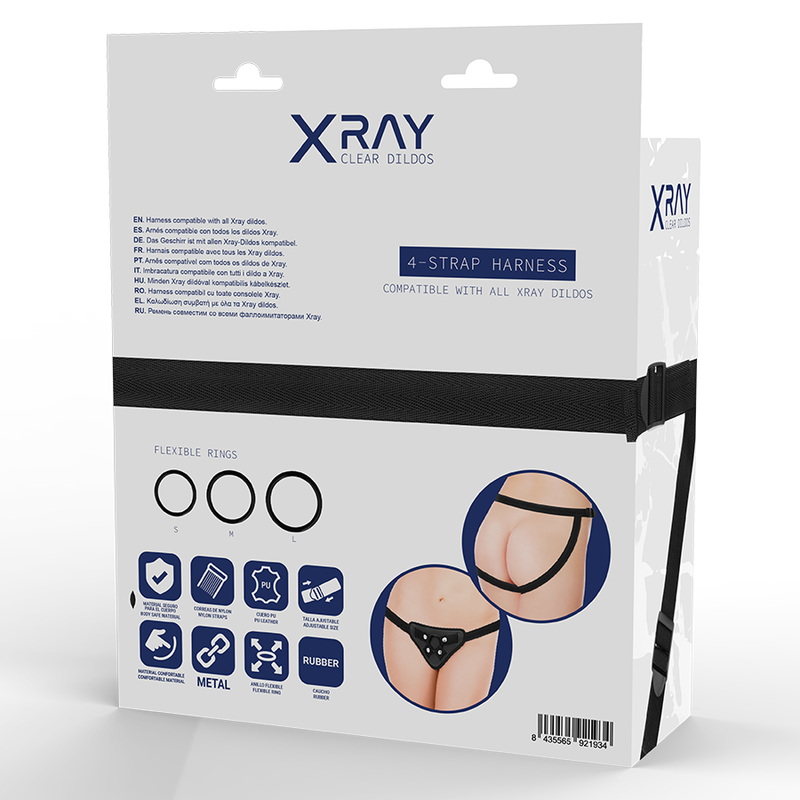 X-RAY - ARNÉS CON ANILLOS DE SILICONA
