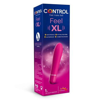 Bala Vibrante Control Feel XL para prazer vaginal intenso, com design ergonómico e textura suave.