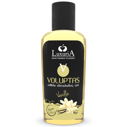 Gel de Masaje Comestible Voluptas - Efecto Calor Sabor Vainilla 100ml