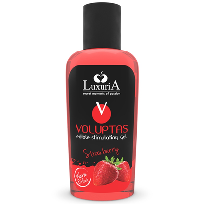 Gel de Masaje Comestible Voluptas Efecto Calor - Fresa 100 ml