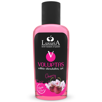 Gel de Masaje Comestible Voluptas Efecto Calor - Cereza 100 ML