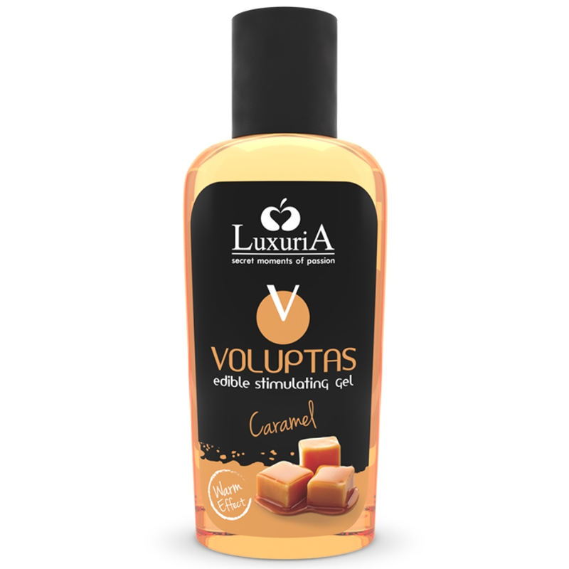 Gel de Masaje Comestible Voluptas Efecto Calor - Caramelo 100 ML