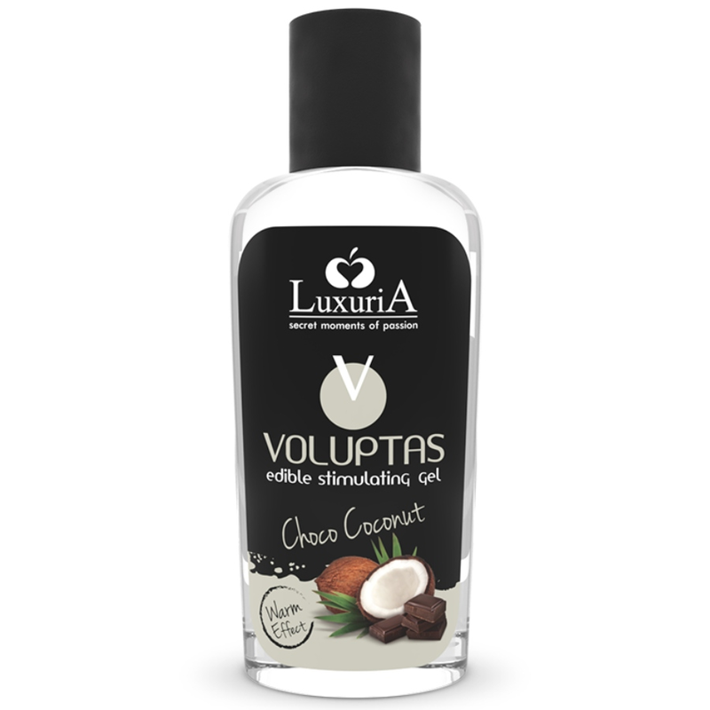 Gel de Masaje Comestible Voluptas Efecto Calor - Coco y Crema 100 ml