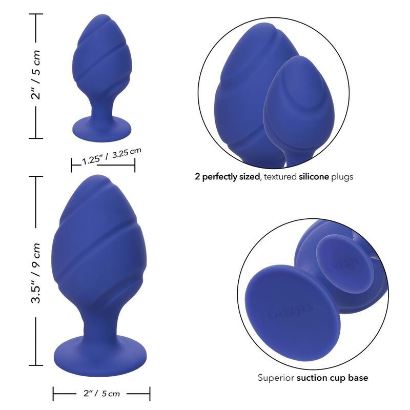 Plug Anal Cheeky Morado de Silicona con Ventosa