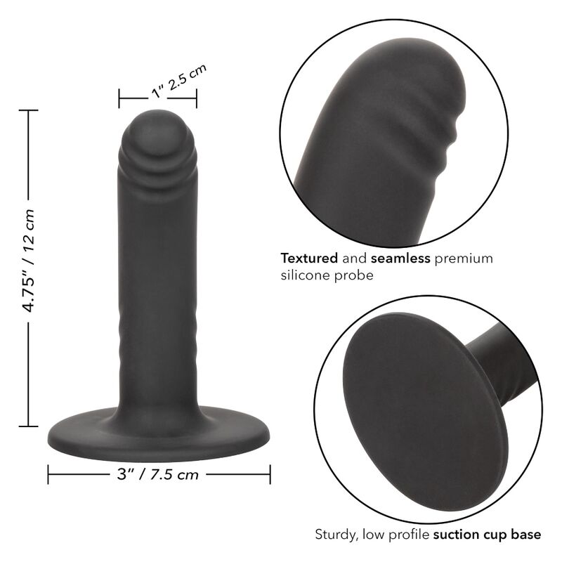 Dildo Boundless Curvo con Ventosa para Arnés - 12 cm