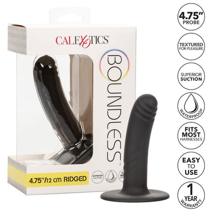 Dildo Boundless Curvo con Ventosa para Arnés - 12 cm