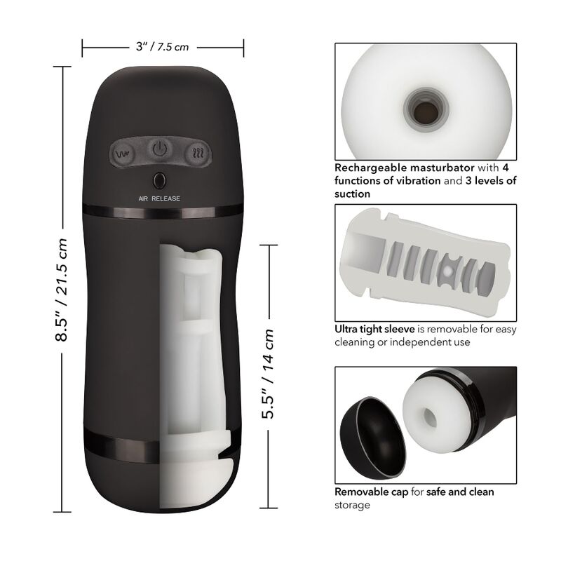 Masturbador de Succión Vibratoria de Potencia Óptima