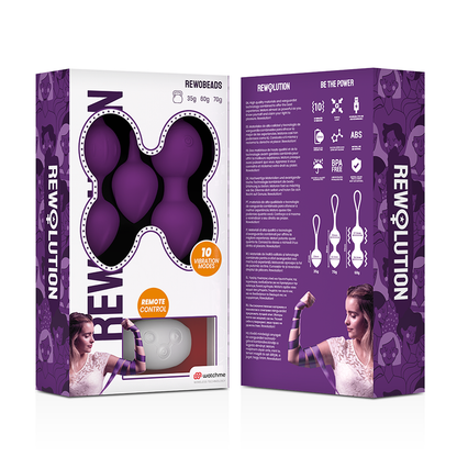 REWOLUTION - REWOBEADS BOLAS VIBRATORIAS CON CONTROL REMOTO Y TECNOLOGÍA WATCHME