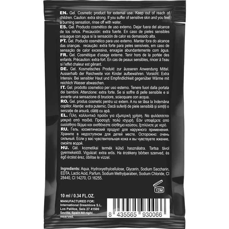 Frasco de COQUETTE CHIC DESIRE Pocket Magic Climax Gel Intensificador Orgasmo 10 ML, realçando o design discreto e portátil.