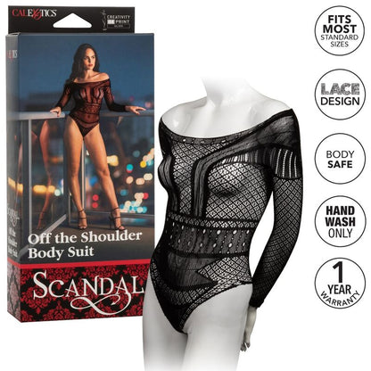 Body Lencería Scandal Sin Hombros Talla Única