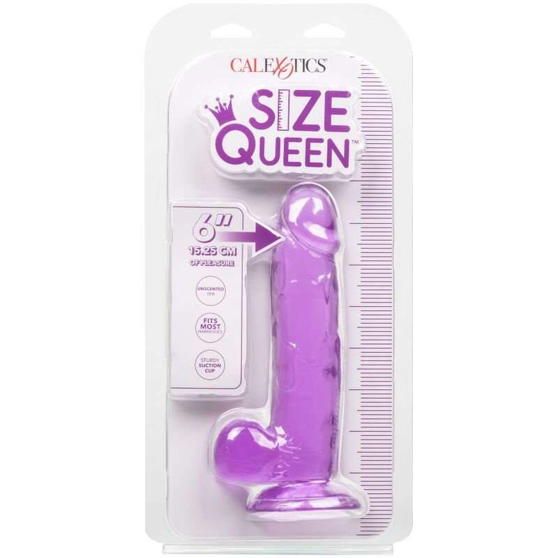 Dildo Realista Queen Morado 15.3 cm