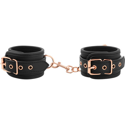 Close-up das Algemas de Punho e Tornozelo COQUETTE CHIC DESIRE FANTASY com Forro de Neoprene.