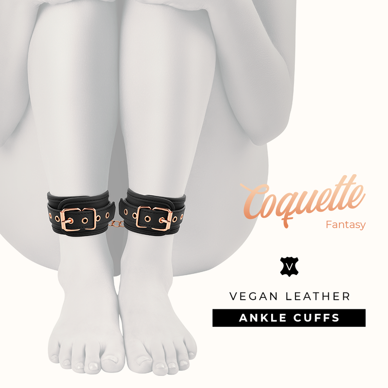 Close-up das Algemas de Punho e Tornozelo COQUETTE CHIC DESIRE FANTASY com Forro de Neoprene.