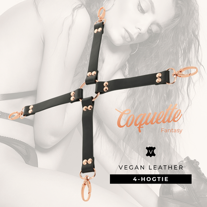 Coquette Chic Desire - Corbata de fantasía de cuero vegano