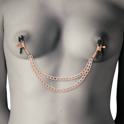 COQUETTE CHIC DESIRE Pinças de Mamilos de Metal com Corrente