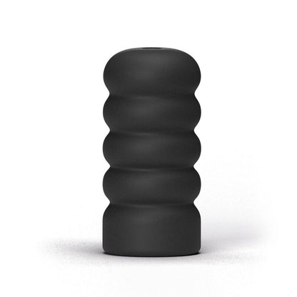 Masturbador masculino ALL BLACK Twink com design espiral e nervuras internas.