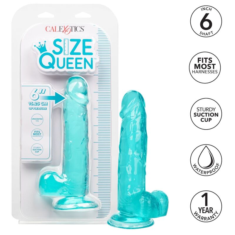 Dildo Queen Realista Azul 15.3 cm