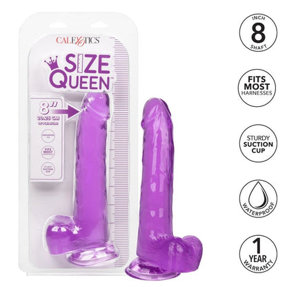 Dildo Queen Realista Morado con Ventosa 20.3 cm