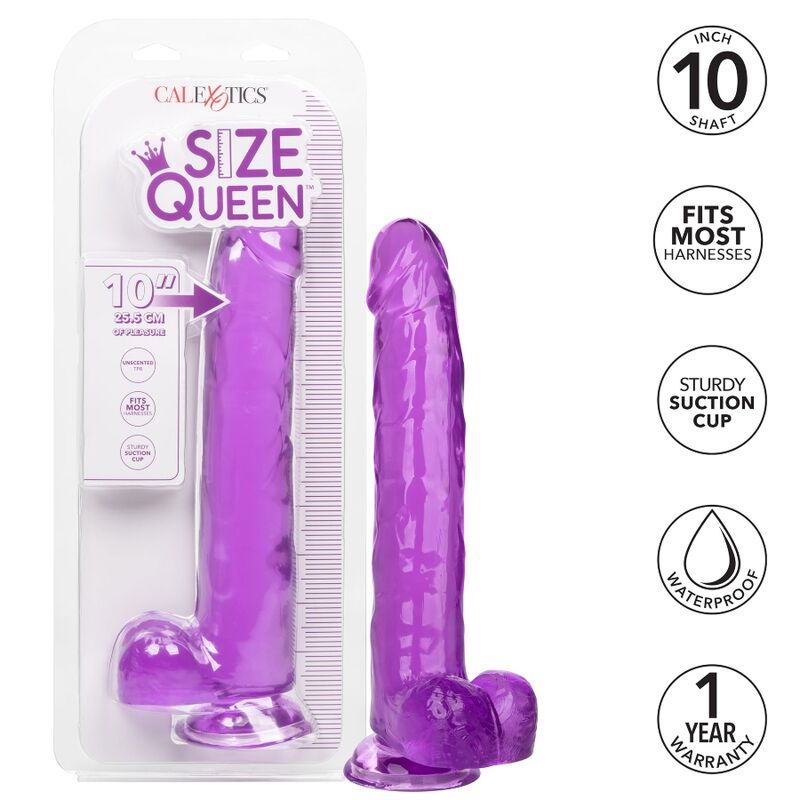Dildo Size Queen Morado de 25.5 cm